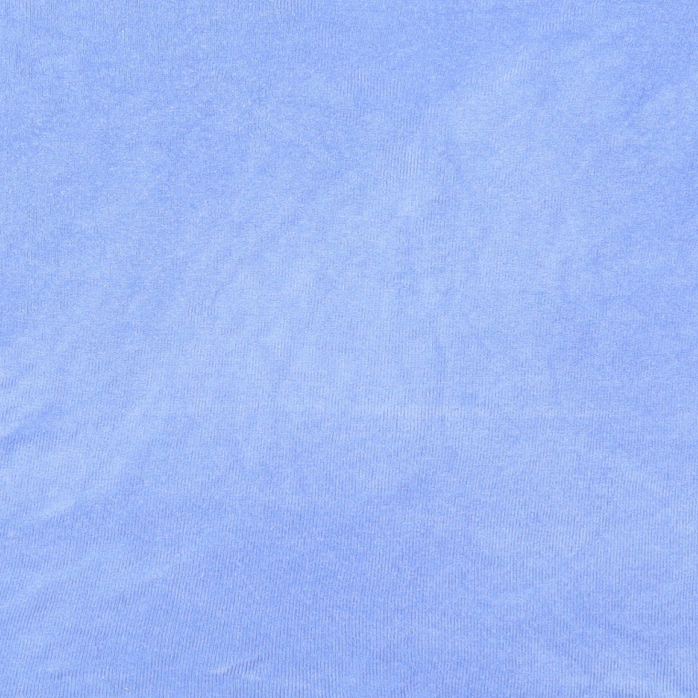 F&F Womens Blue V-Neck Acrylic Pullover Jumper Size 16