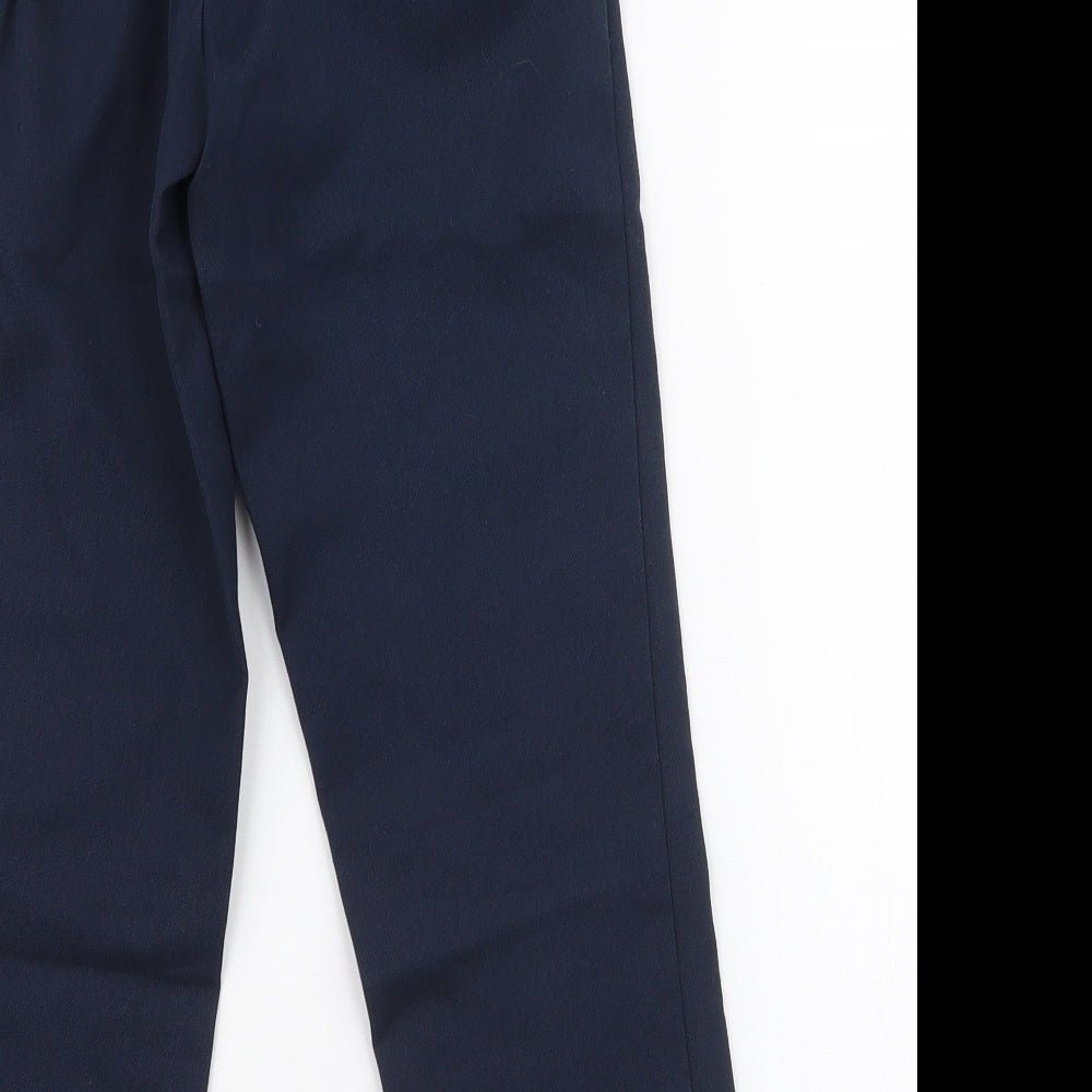 Marks and Spencer Boys Blue Polyester Dress Pants Trousers Size 5-6 Years Regular Pullover - School trousers