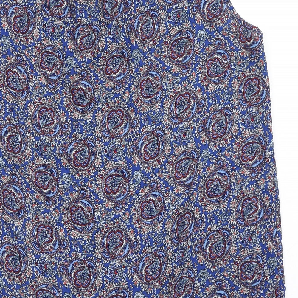 Womens UK Size 16 Dorothy Perkins Blue Basic Blouse