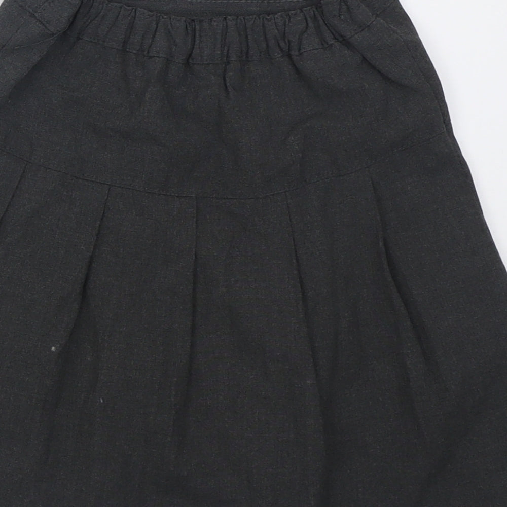 Dunnes Stores Girls Grey Polyester A-Line Skirt Size 5-6 Years Regular Pull On - School Wear
