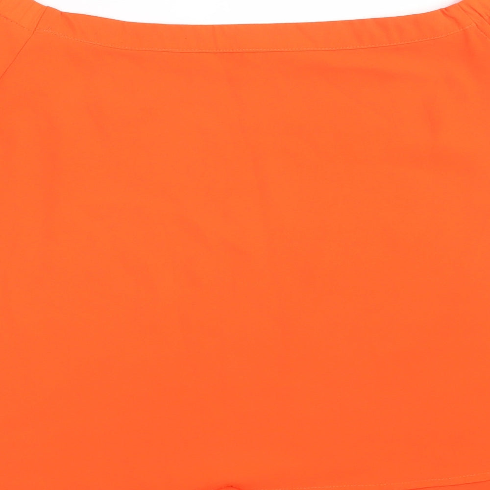 Womens UK Size 14 New Look Orange Basic Blouse