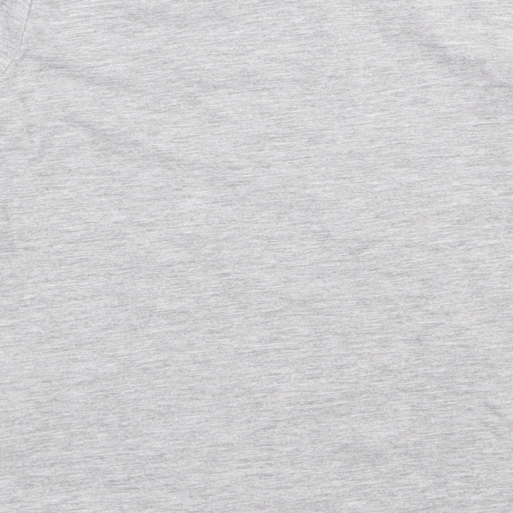 Matalan Girls Grey Cotton Basic T-Shirt Size 6 Years Round Neck Pullover - Girl club