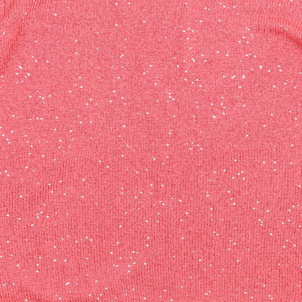 Womens UK Size M H&M Pink Pullover Jumper