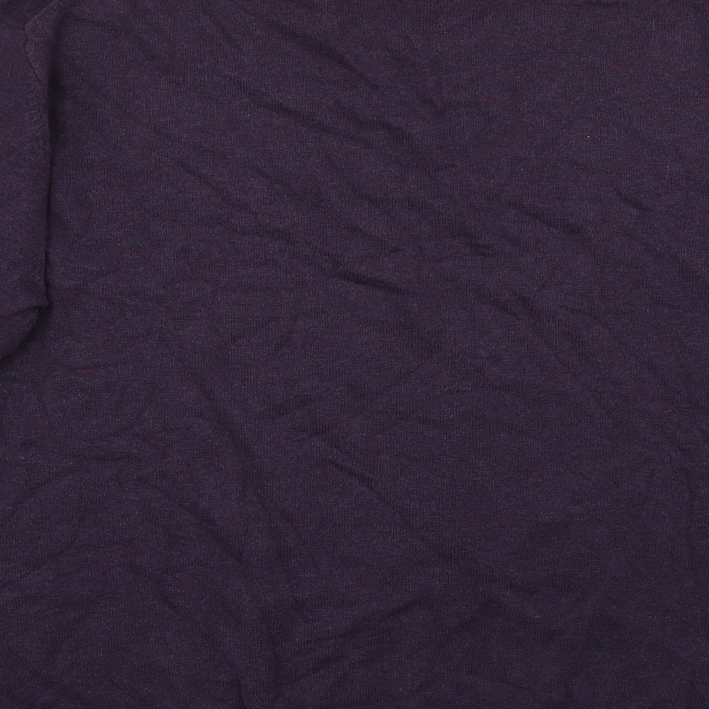 Linea Womens Purple Crew Neck Cotton Pullover Jumper Size XL