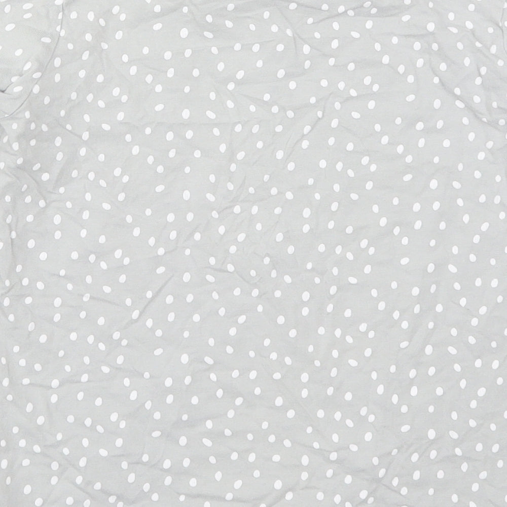 TU Girls Grey Polka Dot Cotton Top Pyjama Top Size 10-11 Years Pullover - I Love Cat Naps
