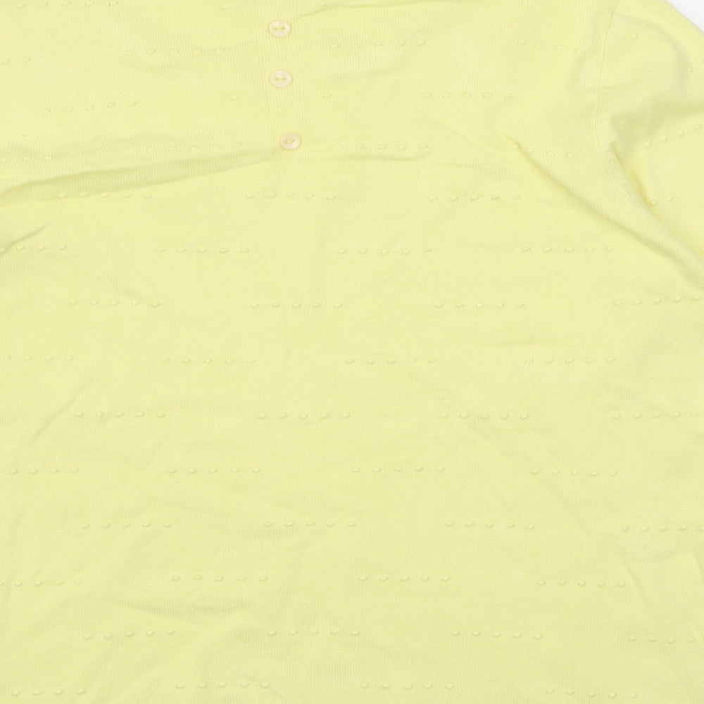 Womens UK Size M Lakeland Yellow Pullover Jumper