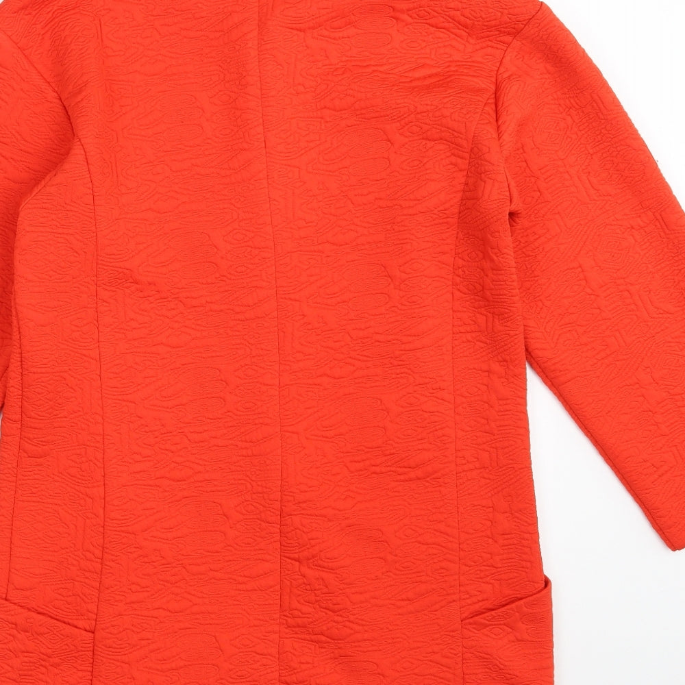 Atmosphere Womens Red Overcoat Coat Size 10