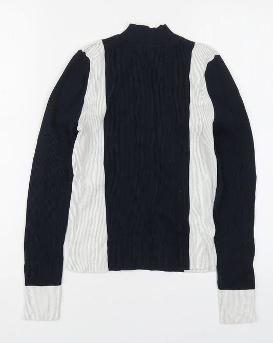 Womens UK Size M Zara Blue Pullover Jumper