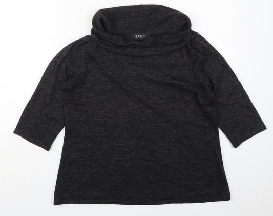 Womens UK Size 14 Classic Grey Basic T-Shirt