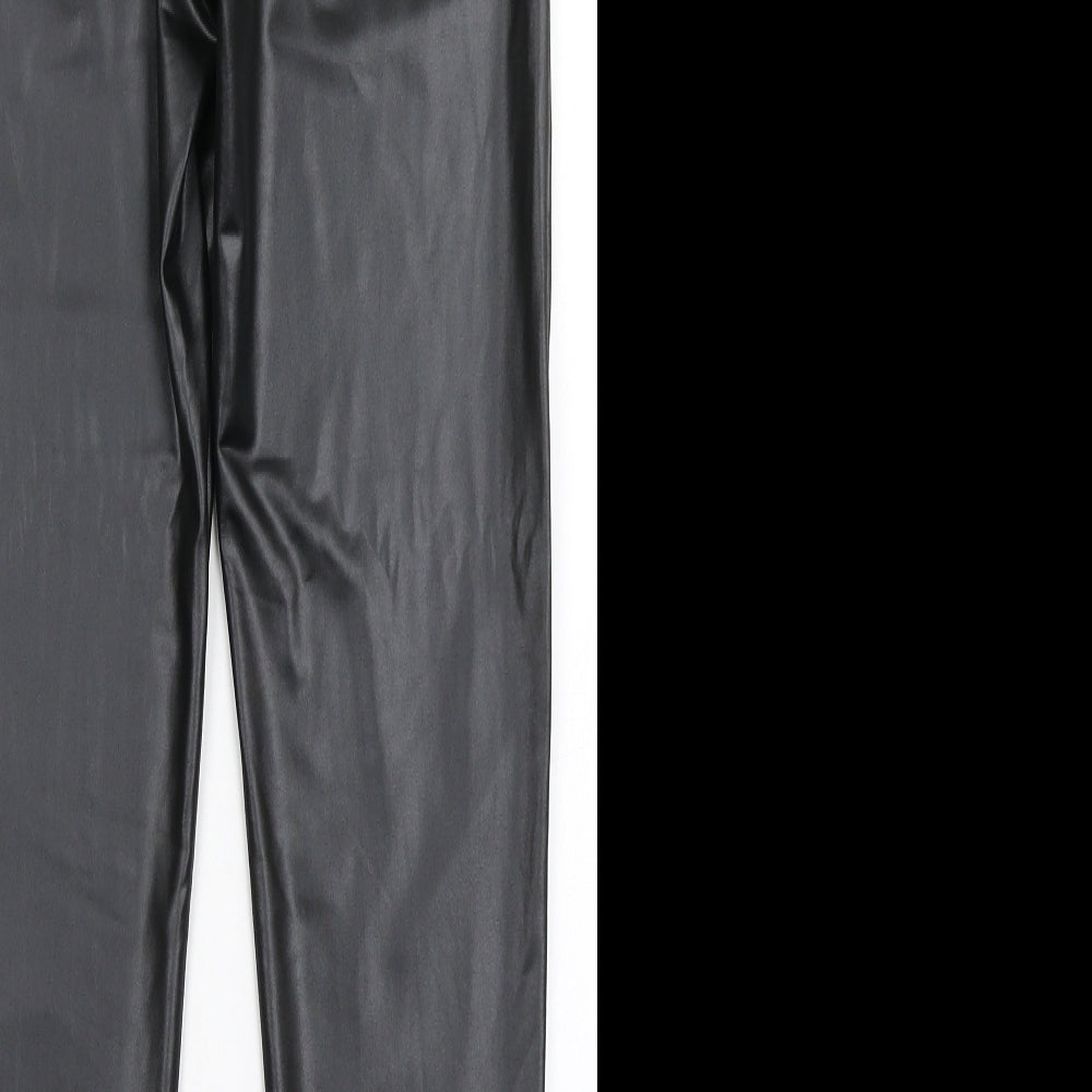 CBR Womens Black Cotton Jegging Leggings Size S L25.5 in