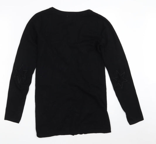 Womens UK Size M CULTURE Black Cardigan Jumper