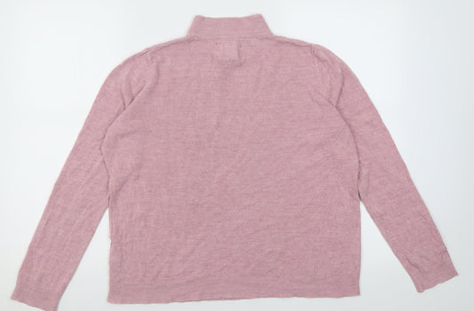 Womens UK Size 16 Maine Pink Pullover Jumper