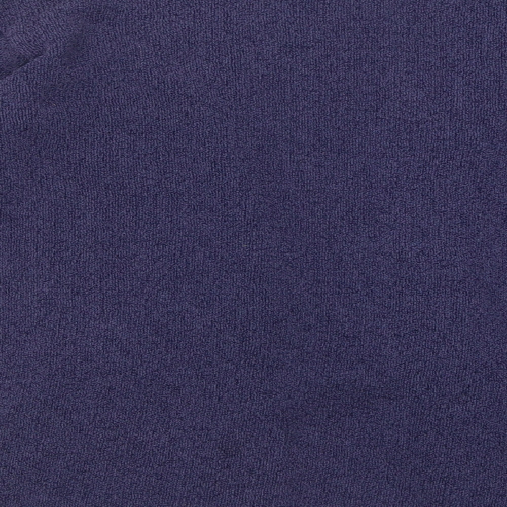 Brand and care label for George women’s purple v-neck cotton cardigan jumper, size UK 10