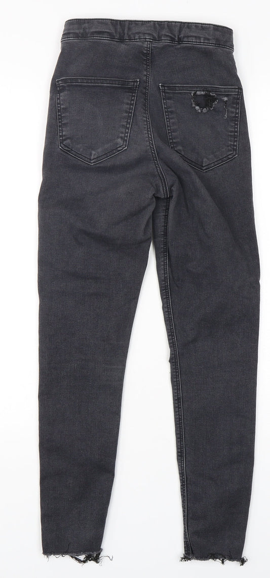 Womens UK Size 26 in Topshop Regular Fit Skinny Black Jeans