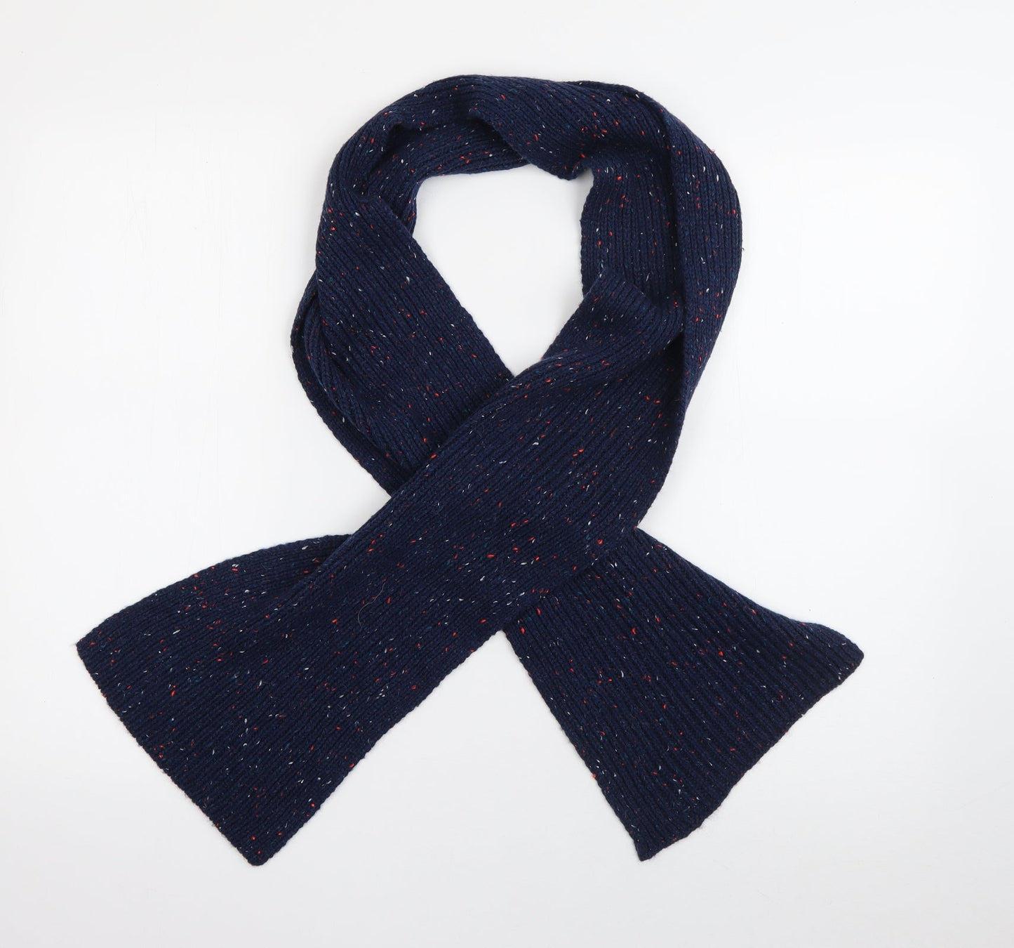 H&M Mens Blue Acrylic Scarf One Size