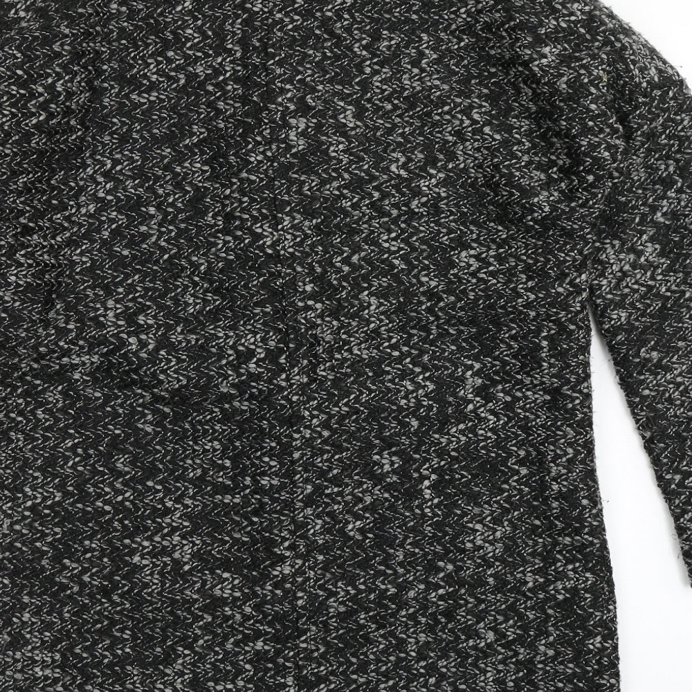 New Look Womens Black Acrylic Jacket Blazer Size 8