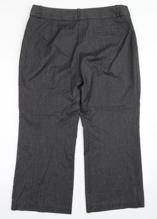 Womens UK Size 16 Marks and Spencer Regular Fit Grey Trousers