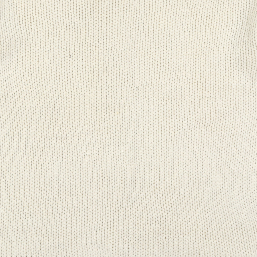 Womens UK Size One Size JCL Beige Pullover Jumper