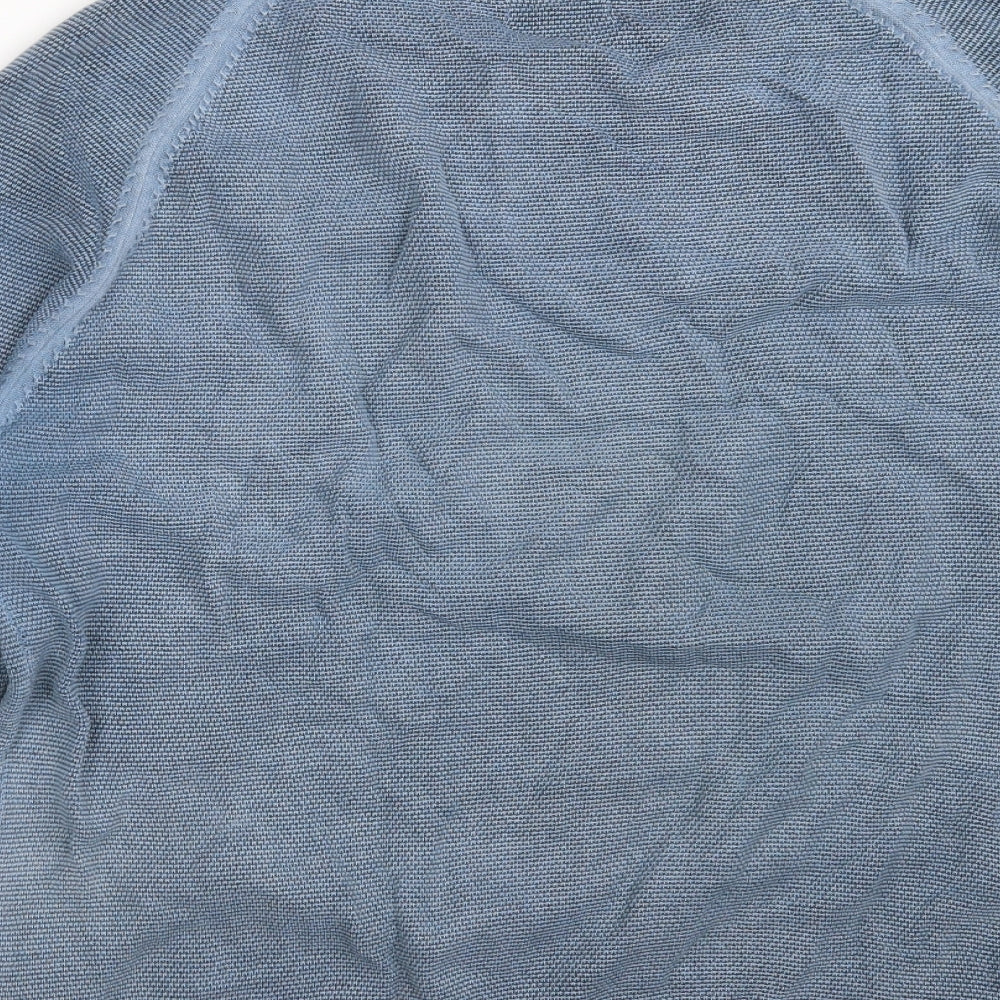 NEXT Mens Blue Round Neck Cotton Pullover Jumper Size M