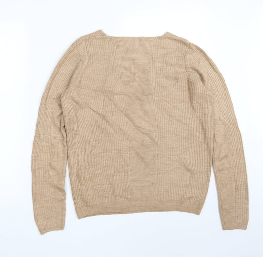 Womens UK Size 12 Marks and Spencer Brown Pullover Jumper