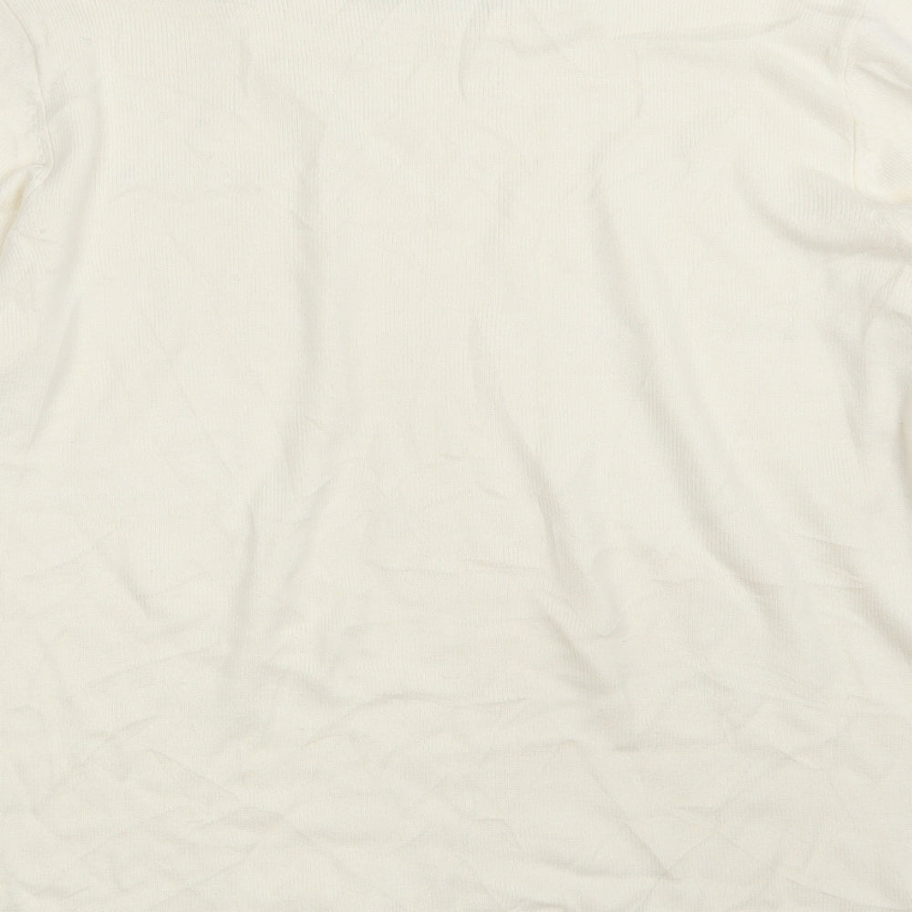Womens UK Size M FAY LOUISE Ivory Pullover Jumper