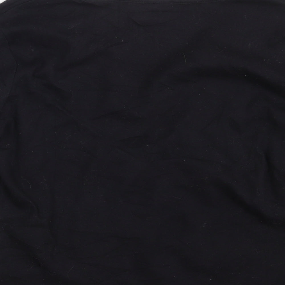 Womens UK Size L M&Co. Black Basic T-Shirt