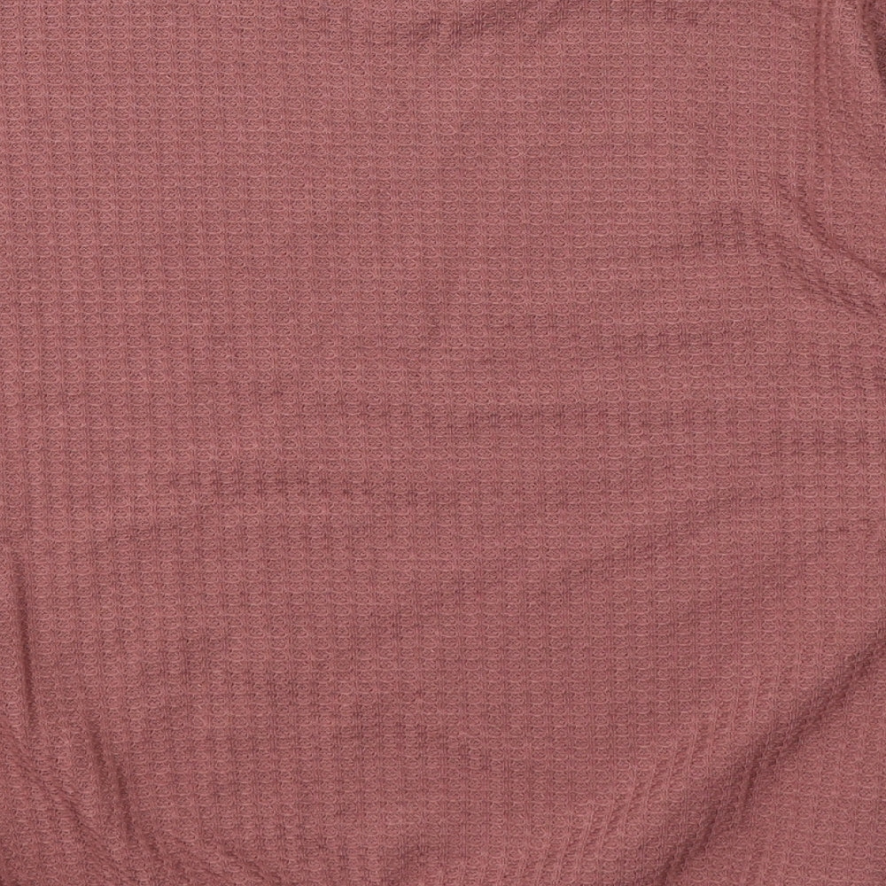 SheIn Womens Red Round Neck  Polyester Pullover Jumper Size S