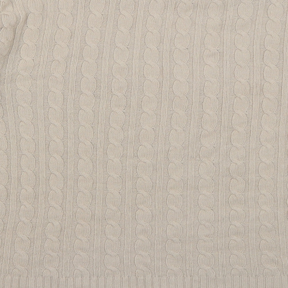 Womens UK Size L Pure & Natural Beige Pullover Jumper