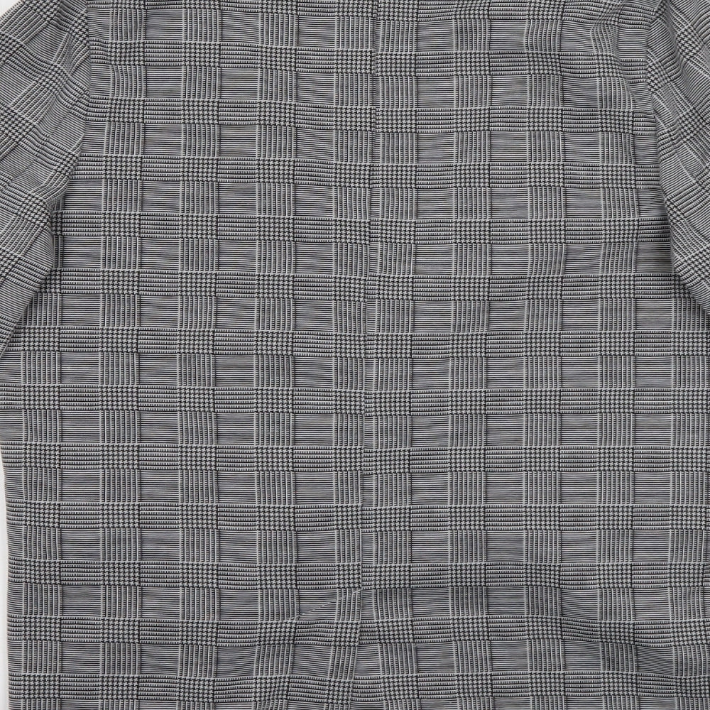 New Look Womens Grey Polyester Jacket Blazer Size 8