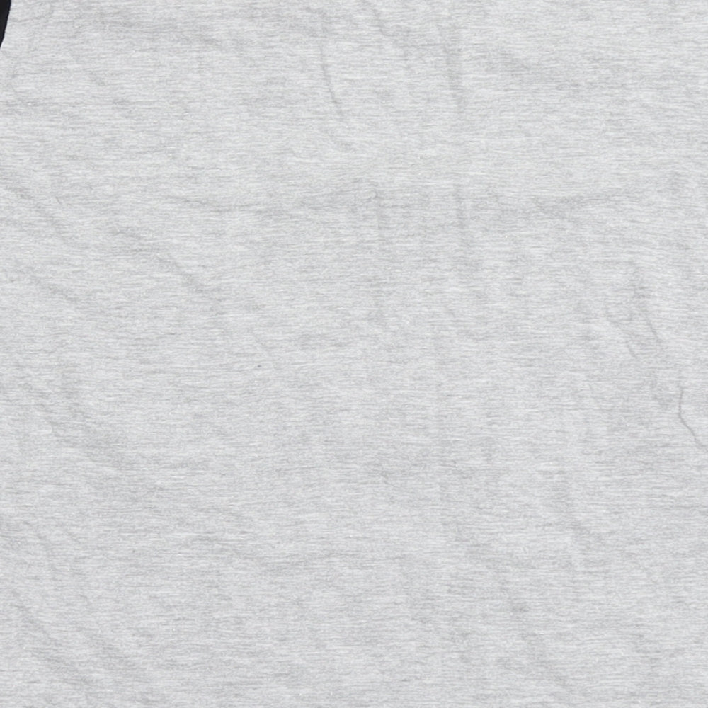 Urban Outlaws Boys Grey Cotton Basic T-Shirt Size 7-8 Years Round Neck Pullover - Evolution