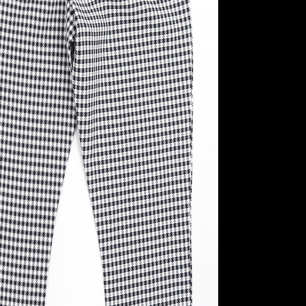 Womens UK Size 10 Boohoo Regular Fit Blue Trousers