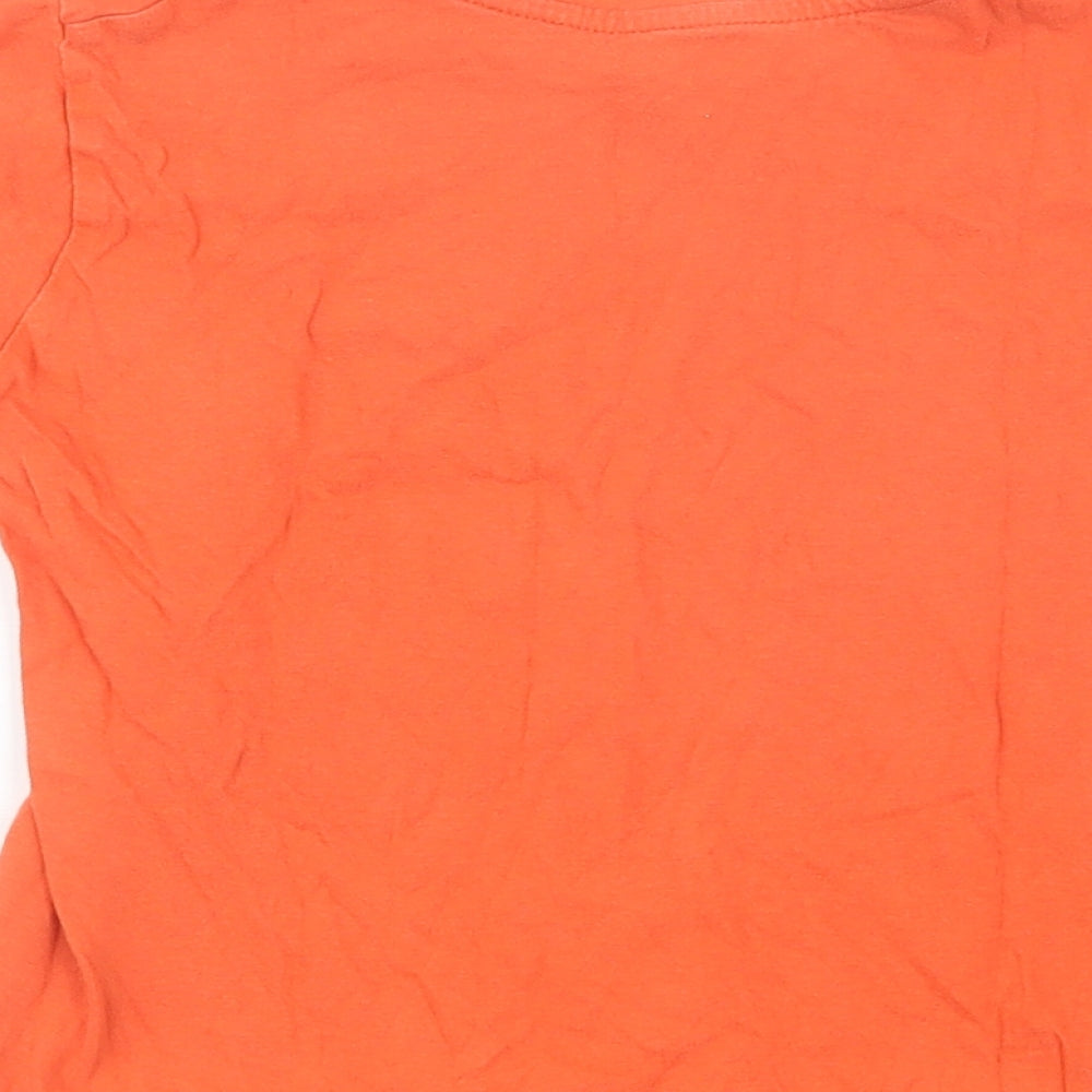 Primark Boys Orange Cotton Pullover T-Shirt Size 5-6 Years Crew Neck Pullover - Total Legend