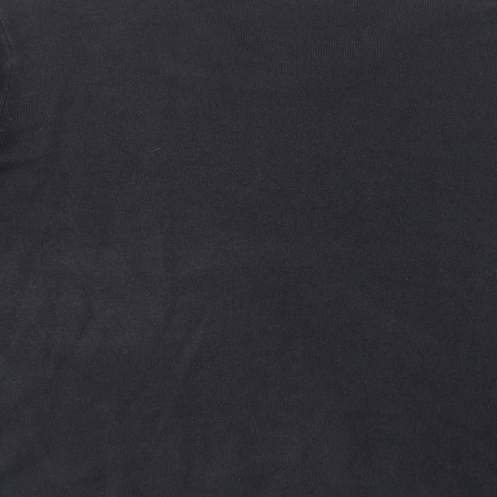 Marks and Spencer Mens Grey V-Neck Acrylic Pullover Jumper Size L