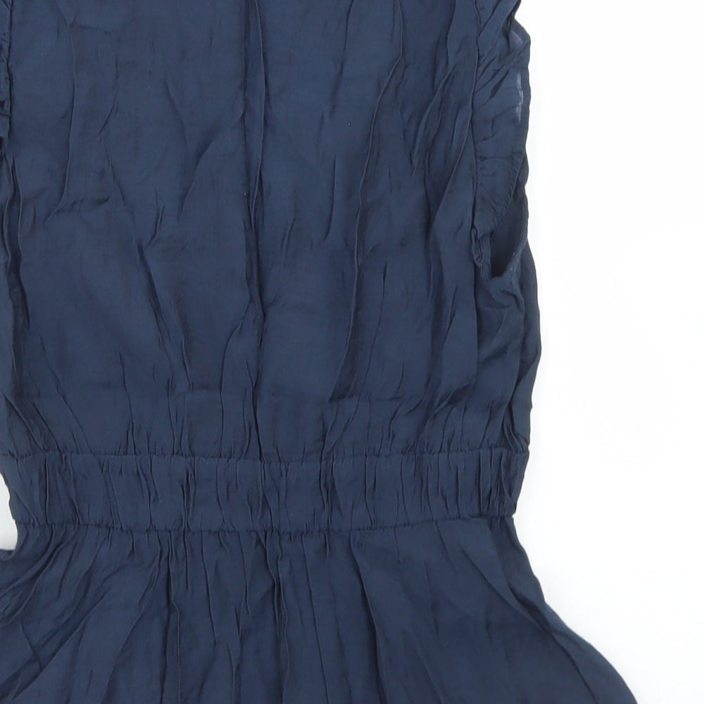 Womens UK Size 8 VILA Blue Basic Blouse