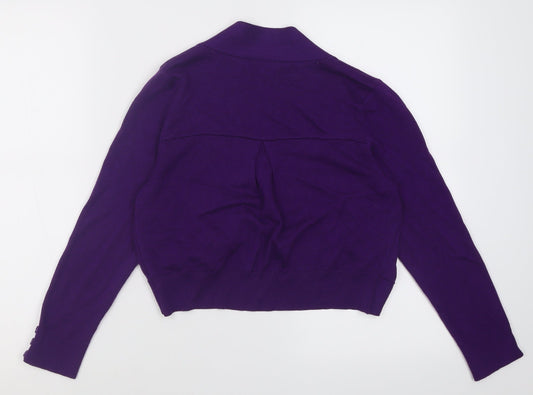 Womens UK Size S Wallis Purple Cardigan Jumper