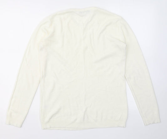 Womens UK Size M VIDA VI White Pullover Jumper