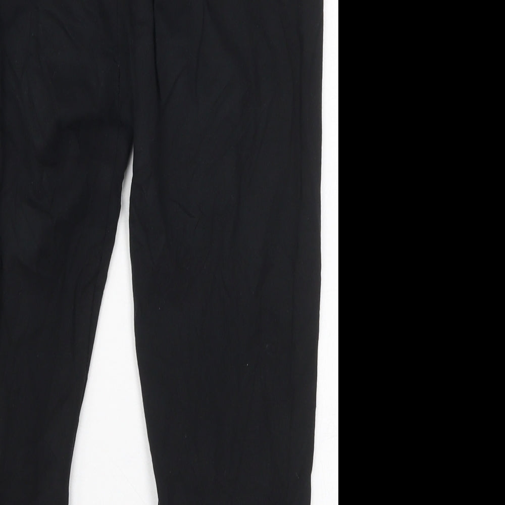 Papaya Womens Black Cotton Carrot Leggings Size 8