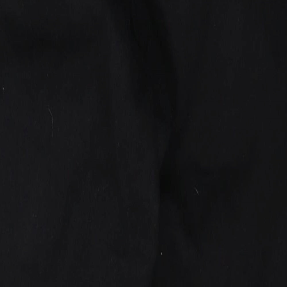 Denim & Co. Womens Black Cotton Skinny Jeans Size 14 L27 in Regular Button