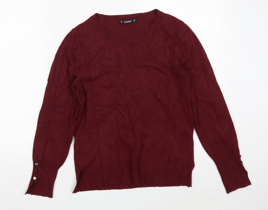 Womens UK Size S Dunnes Stores Purple Pullover Jumper