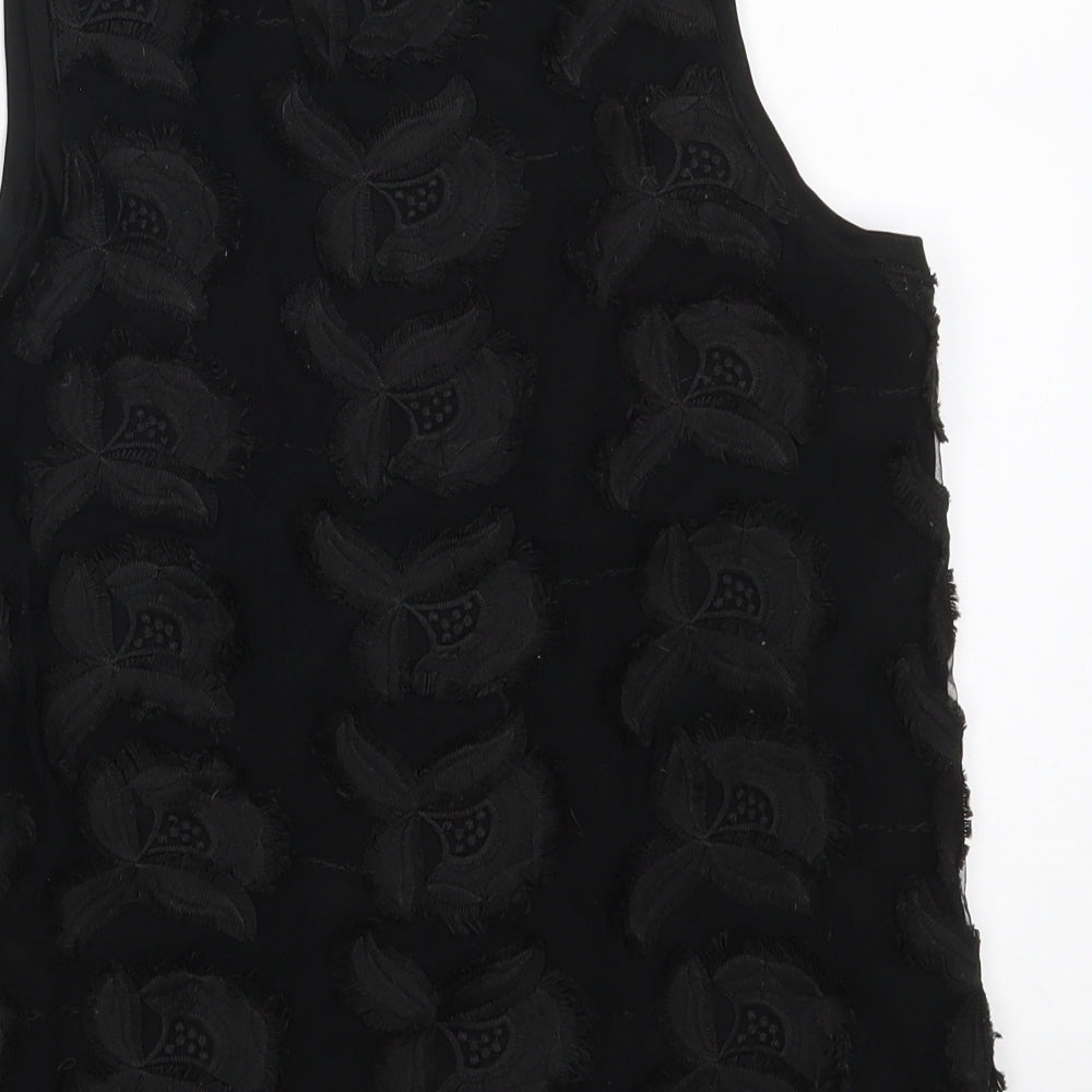 Womens UK Size XS H&M Black Basic Tank
