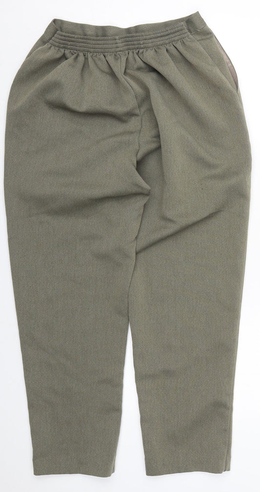 Womens UK Size 18 Saira of Manchester Regular Fit Green Trousers