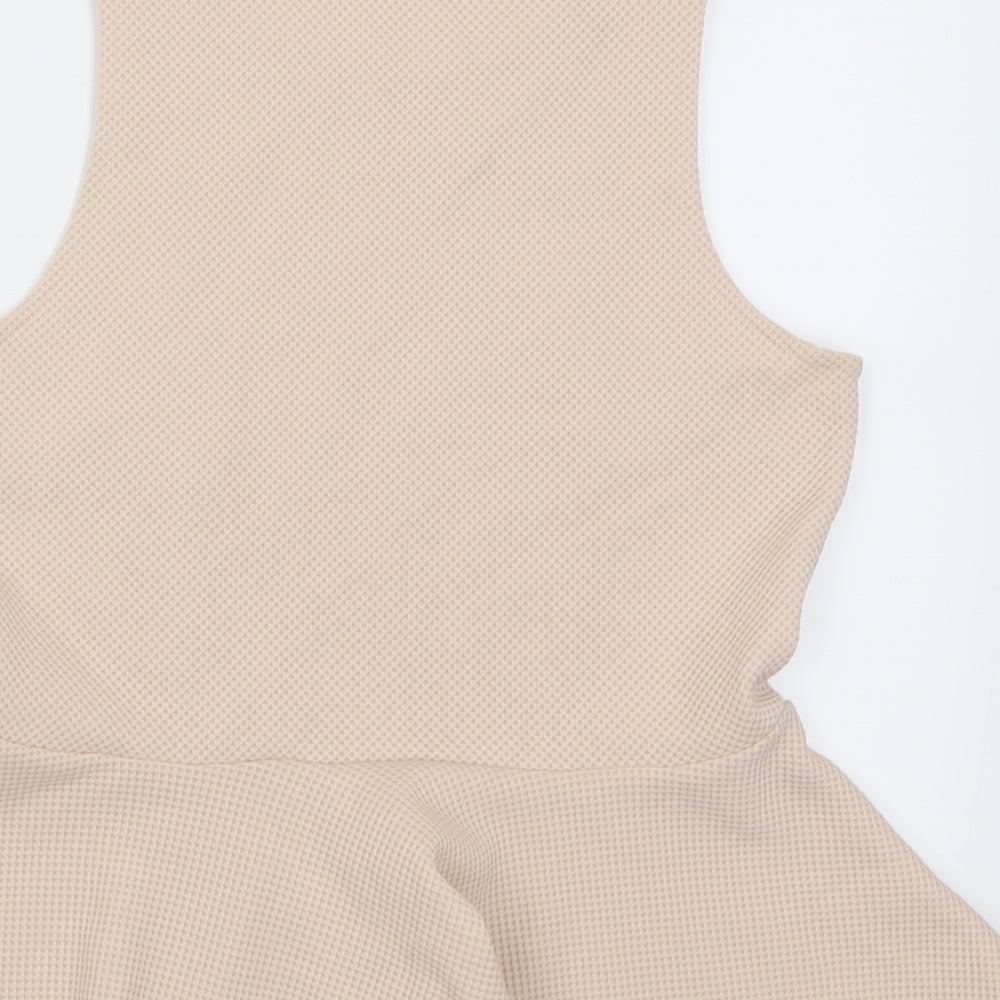 Womens UK Size S H&M Beige Tunic Tank