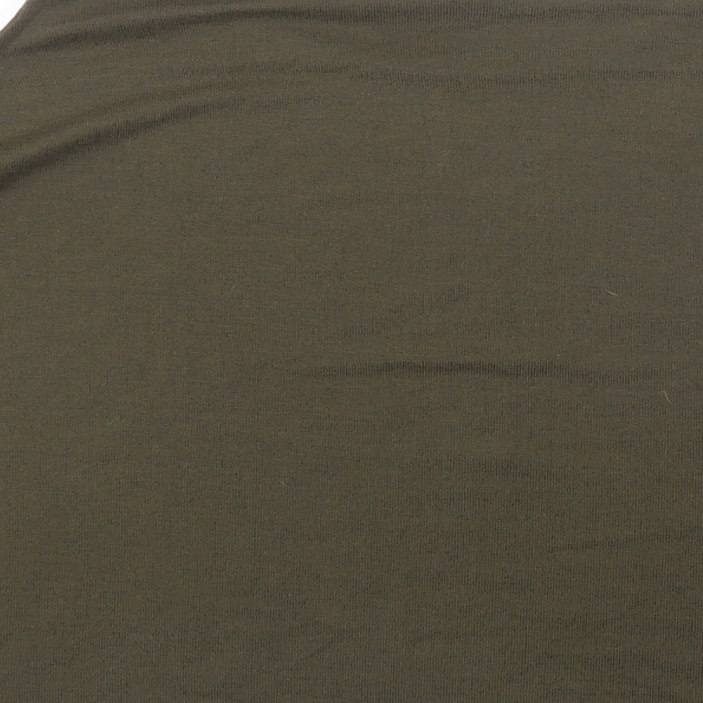 Primark Womens Green Crew Neck Polyester Pullover Jumper Size 16 - Cold Shoulder