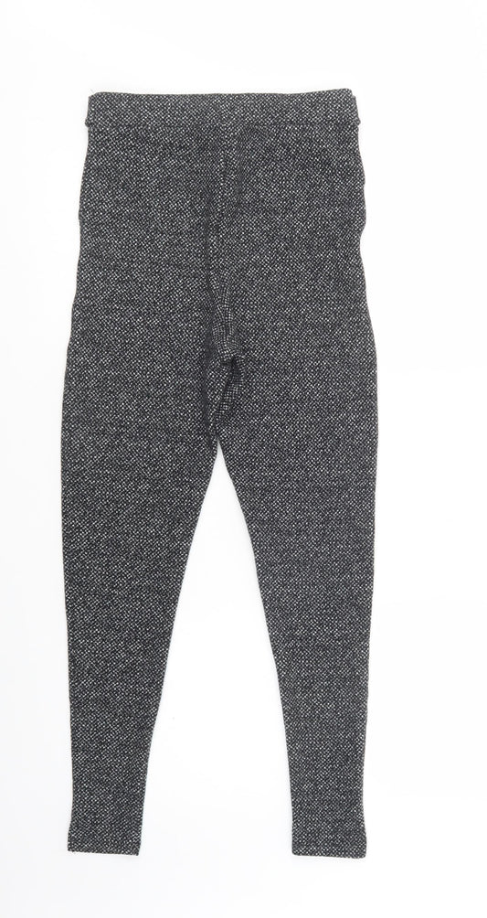 TU Womens Grey Polyester Jegging Leggings Size 8 L29 in