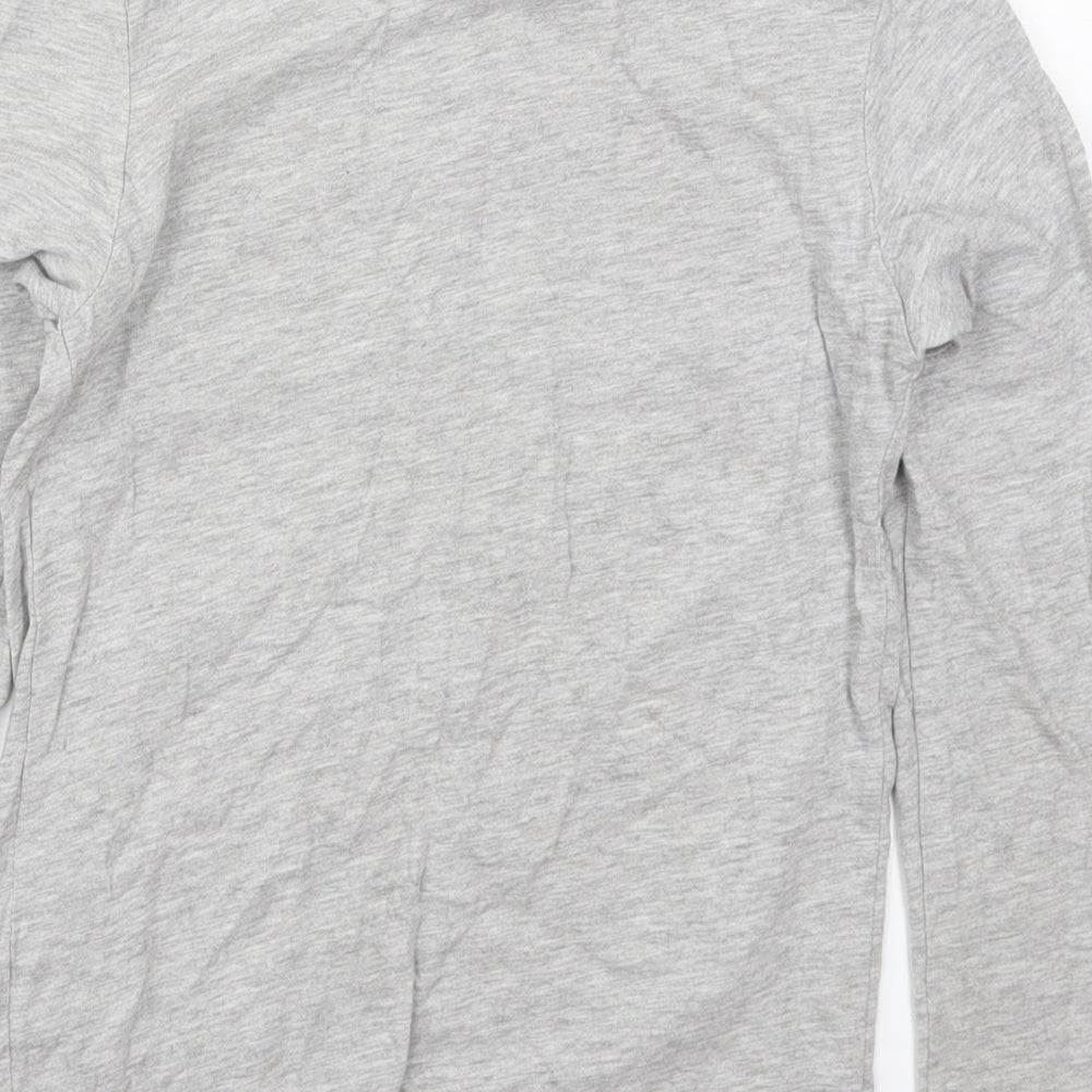 Pep&Co Boys Grey Cotton Basic T-Shirt Size 10-11 Years Crew Neck Pullover - Kills Pro Football