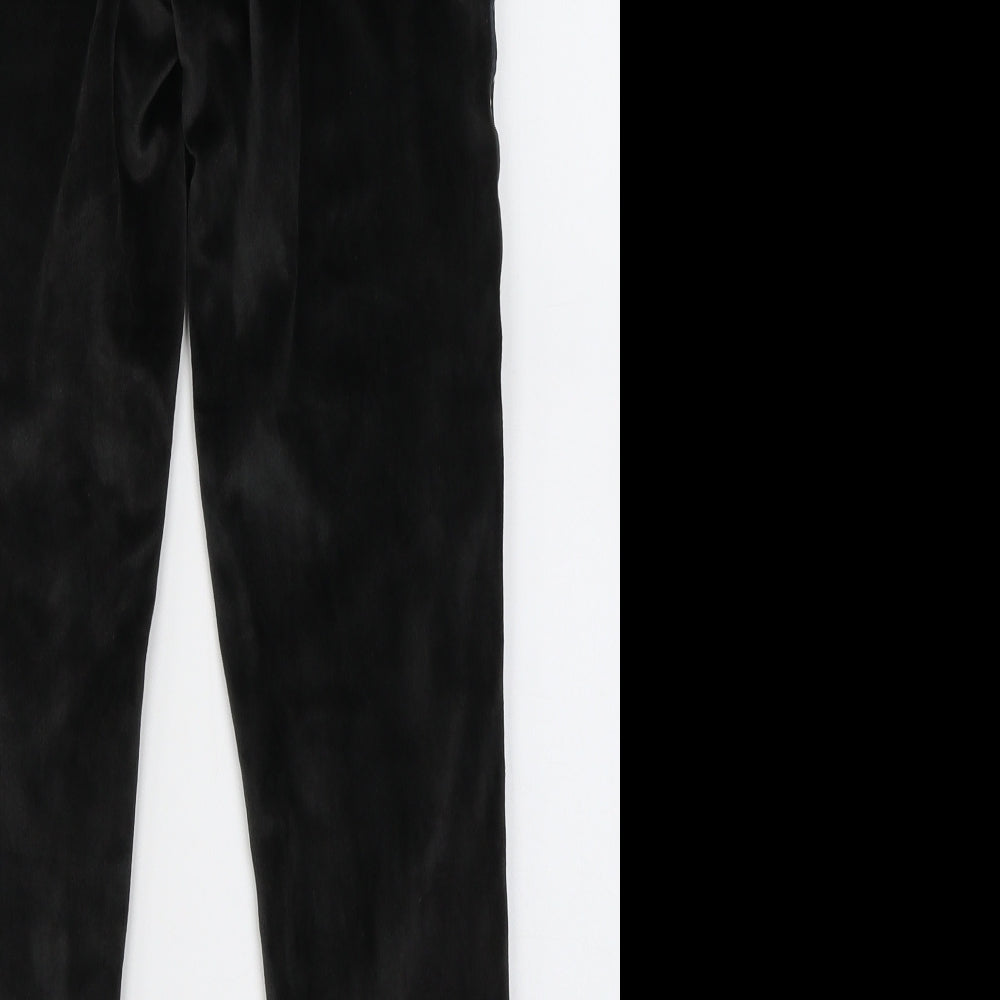 NEXT Girls Black Polyester Jogger Trousers Size 9 Months Regular