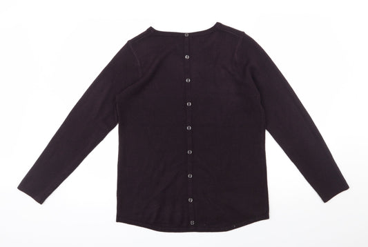 Womens UK Size 14 M&Co Purple Pullover Jumper