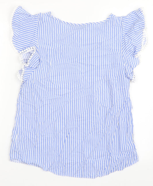 Womens UK Size 10 Dunnes Stores Blue Basic Blouse