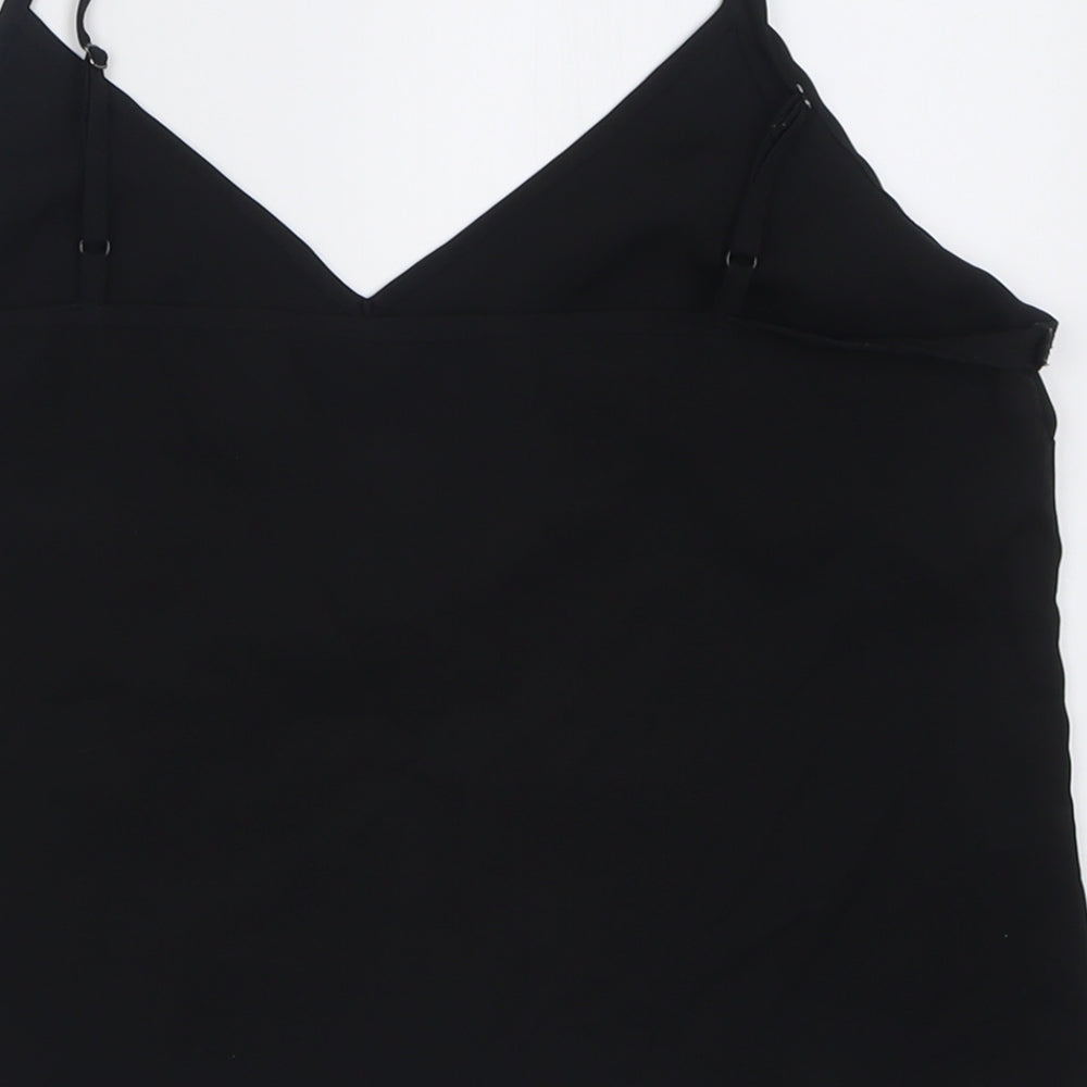 Womens UK Size 12 Miss Selfridge Black Basic Tank