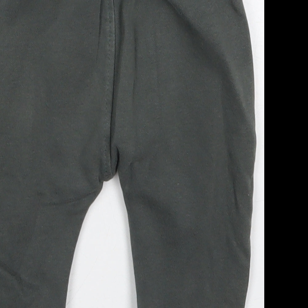 George Boys Grey Cotton Sweatpants Trousers Size 9-12 Months Drawstring